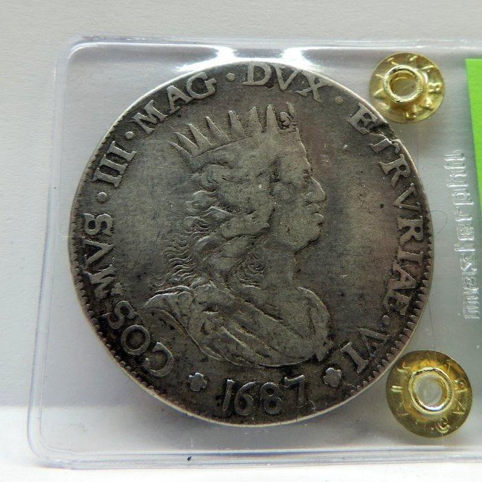 Toscana-Livorno Tollero Livorno 1687 Porto di Livorno, Postzegels en Munten, Munten | Europa | Niet-Euromunten