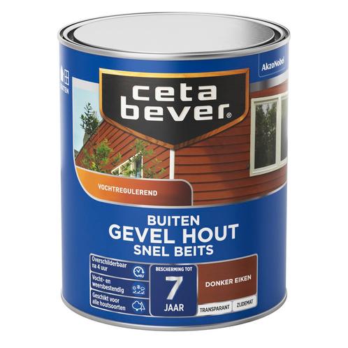 NIEUW - Cetabever Snelbeits Gevel Hout transparant, donke..., Bricolage & Construction, Bois & Planches, Envoi