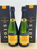 2015 Veuve Clicquot, Vintage - Champagne Brut - 2 Flessen, Nieuw