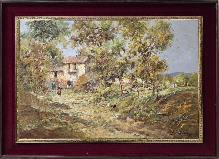 Vincenzo Laricchia (1940-2017) - La casa nel bosco, Antiek en Kunst, Kunst | Schilderijen | Klassiek