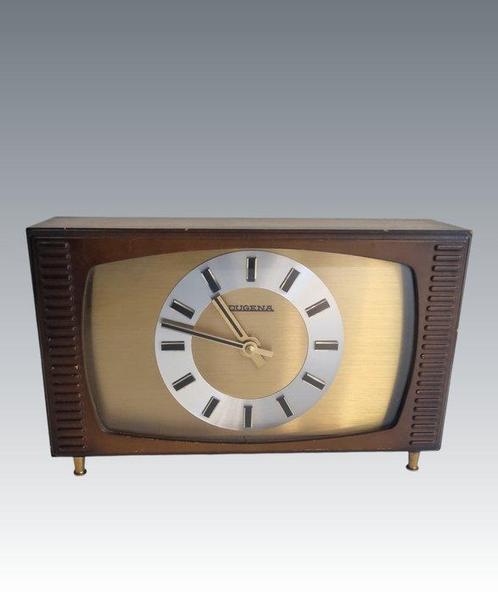 Tafelklok - Dugena -  Vintage Metaal, Plastic - 1960-1970 -, Antiek en Kunst, Curiosa en Brocante