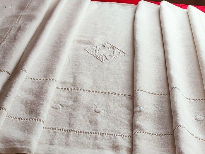 Laken - 320 cm - 225 cm - Drap PJ, Antiek en Kunst, Antiek | Overige Antiek