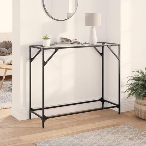 vidaXL Table console avec dessus en verre transparent, Maison & Meubles, Tables | Tables de salon, Neuf, Envoi