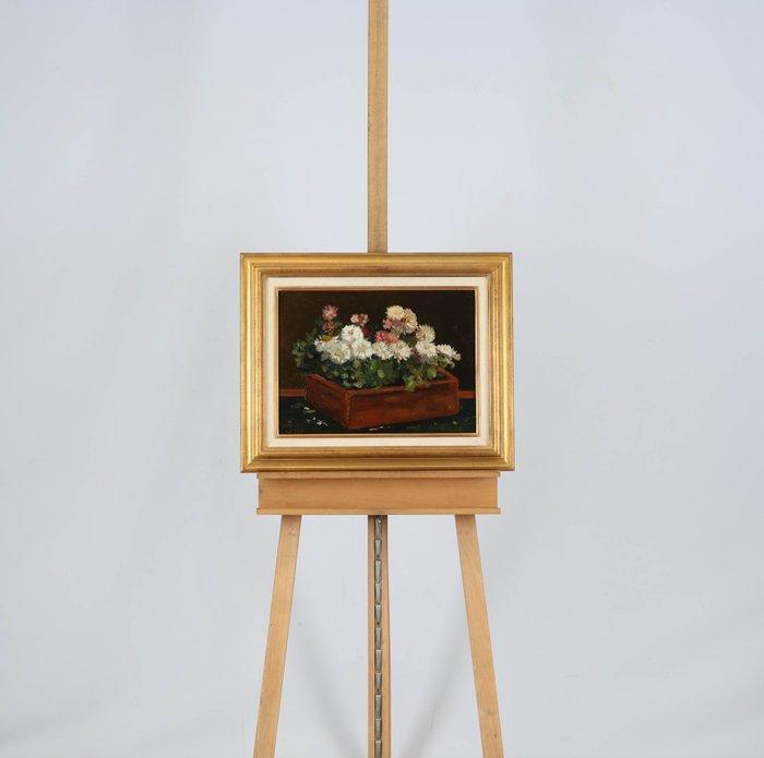 Willem Hendrik van der Nat (1864–1929) - Witte en roze, Antiek en Kunst, Kunst | Schilderijen | Klassiek