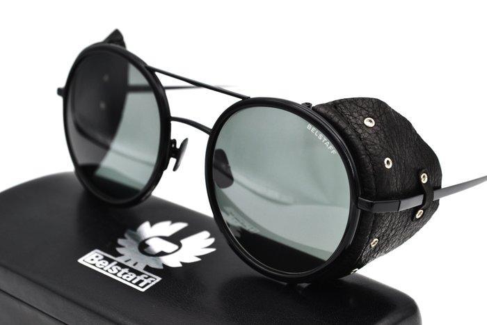 Belstaff - Made in Japan - PINNER TITANIUM & LEATHER -Black, Bijoux, Sacs & Beauté, Lunettes de Soleil & Lunettes | Femmes