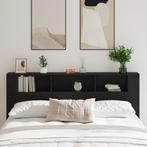 vidaXL Hoofdeinde Kast Zwart Eiken 200x18,5x104,5 cm, Huis en Inrichting, Verzenden, Nieuw
