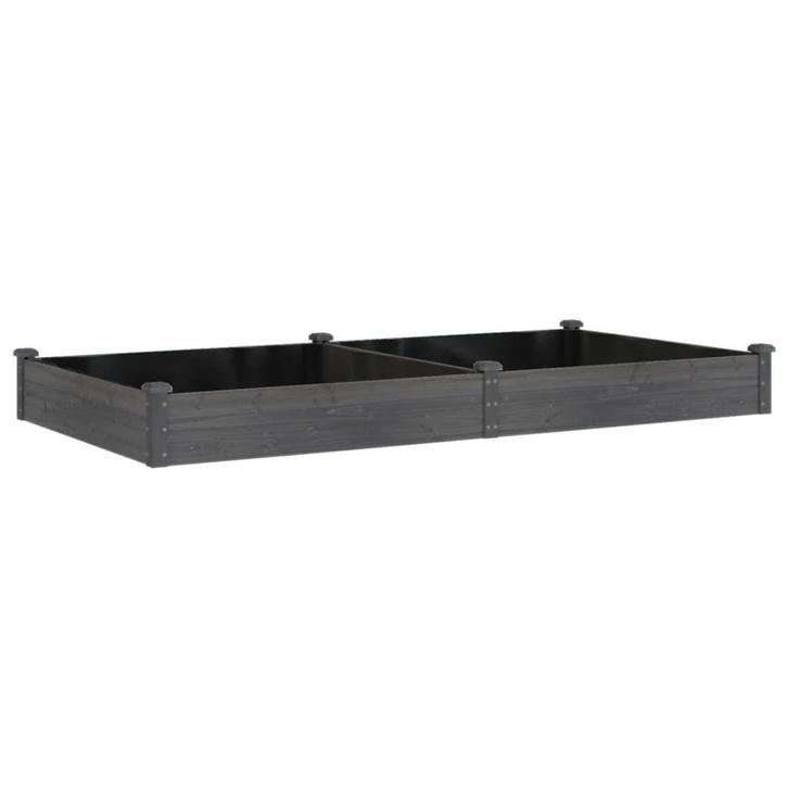 Plantenbak Grijs Hout | Ruime Bak | Retour Deal -40%, Tuin en Terras, Bloembakken en Plantenbakken, Minder dan 30 cm, 100 cm of meer
