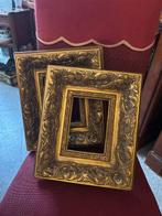 Lijst (2) - Hout - Paar gouden lijsten, Antiek en Kunst