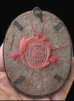 Reliekhouder - Brons, Glas, Textiel - 1850-1900 - Sint