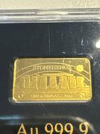 Wereld. Gold bar Stonehenge., 1/100 Oz (.999) (Zonder