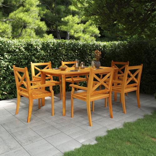 vidaXL Table de jardin 160x90x75 cm Bois dacacia solide, Tuin en Terras, Tuinsets en Loungesets, Verzenden