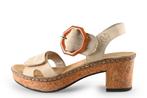 Rieker Sandalen in maat 38 Beige | 5% extra korting, Verzenden, Beige, Sandalen of Muiltjes, Zo goed als nieuw