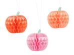 Halloween Honeycombs Pompoen 24cm 3st, Verzenden, Nieuw