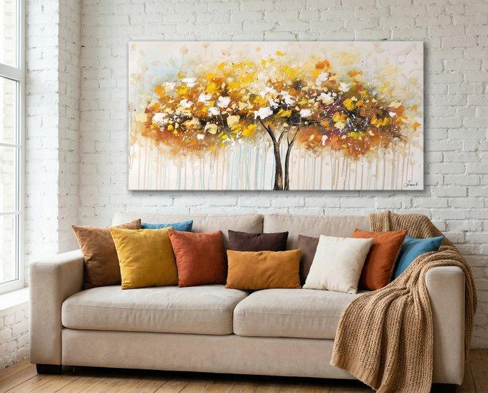 Monika Spiewak - Tree - Oil Painting Stretched On The Frame, Antiek en Kunst, Kunst | Schilderijen | Modern