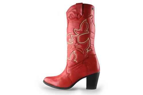 Lazamani Cowboy laarzen in maat 40 Rood | 5% extra korting, Kleding | Dames, Schoenen, Rood, Zo goed als nieuw, Verzenden