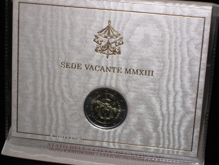 Vatikan 2 Euro 2013 Sede Vacante Sedisvakanz im Originalf..., Postzegels en Munten, Munten | Europa | Euromunten, België, Verzenden