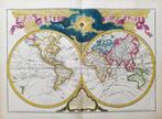 World Map - Mappamondo / Terrestrial Hemispheres; G. Delisle, Nieuw