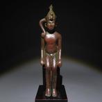 Oud-Egyptisch Brons Harpocrates godfiguur. Late Periode, 664
