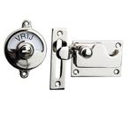 WC-overslag Elegant met bocht glans nikkel, Nieuw, Overige materialen, Klink of Kruk