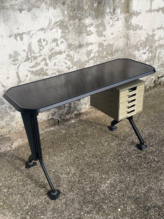 Olivetti - Studio BBPR - Arco - Bureau - Staal, Palissander, Antiek en Kunst, Antiek | Meubels | Stoelen en Sofa's
