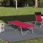 vidaXL Vouwbaar Campingbed met Draagtas Rood 600D Oxford, Caravans en Kamperen, Verzenden, Nieuw
