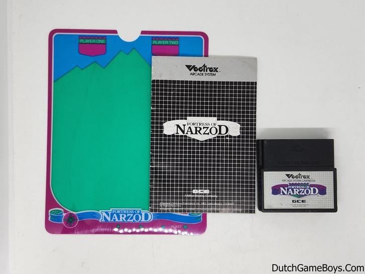 Vectrex - GCE - Fortress Of Narzod + Overlay + Manual, Games en Spelcomputers, Spelcomputers | Overige, Gebruikt, Verzenden