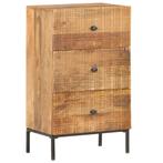 vidaXL Dressoir 45x30x75 cm massief mangohout, Huis en Inrichting, Verzenden, Nieuw