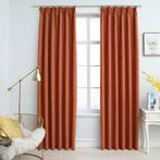 vidaXL Gordijnen verduisterend met haken 2 st 140x245 cm, Huis en Inrichting, Verzenden, Nieuw