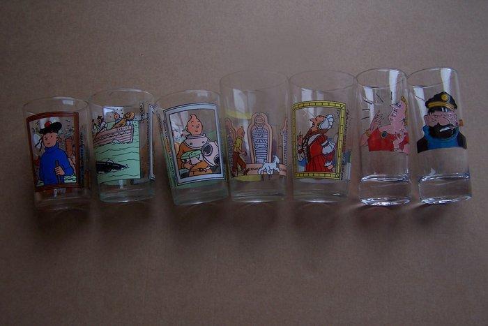 Tintin - 7 Tintin-glazen, Amora en anderen - Eerste druk -, Livres, BD | Comics