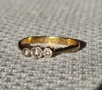 Zonder minimumprijs - Ring - 18 karaat Geel goud Diamant, Handtassen en Accessoires, Ringen, Nieuw