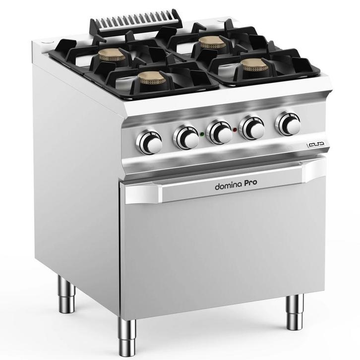Fornuis + Oven | DOMINA PRO 700 | Gas/Elektrisch | 4, Zakelijke goederen, Horeca | Keukenapparatuur, Nieuw in verpakking, Verzenden