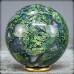 Mousse artistique naturelle rare - Agate Sphère, Brésil-