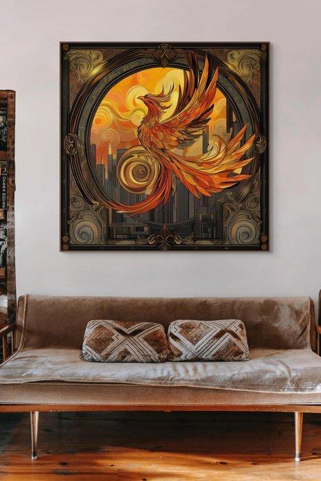 I_KONIQ - Phoenix - the rebirth of a new life - Mythological, Antiquités & Art, Curiosités & Brocante