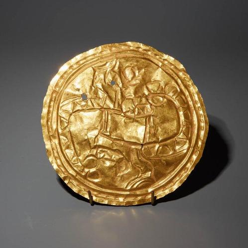 Diquis - Chiriqui, Costa Rica Goud Fantastisch ornament in, Verzamelen, Mineralen en Fossielen