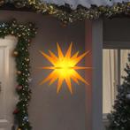 vidaXL Kerstlamp met LED inklapbaar 100 cm geel, Verzenden, Nieuw