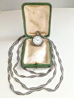 EMC minuatura con Cadena 75cm - Plata Niello - 1900-1949, Nieuw