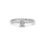 - 0.70 Total Carat Weight - - Ring - 18 karaat Witgoud -