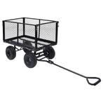 vidaXL Tuinwagen 350 kg zwart, Doe-het-zelf en Bouw, Verzenden, Nieuw