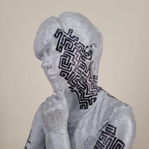 Mark Sugar - The girl with the book (White Enigma), Antiek en Kunst, Kunst | Schilderijen | Modern