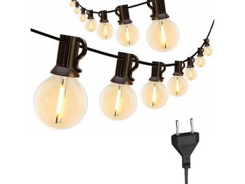 Veiling - JPro Edison 25 Warm/Wit Lichtsnoer op Netstroom 7,, Tuin en Terras, Nieuw
