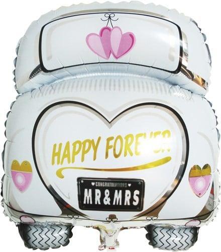 Folieballon Trouwauto 49x63 cm zakje 1, Hobby en Vrije tijd, Knutselen, Nieuw