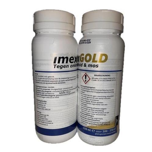 IMEX GOLD tegen onkruid en mos, 450ml Nieuw, Jardin & Terrasse, Pesticides, Envoi