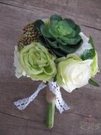 Bruidsboeket Brocante Succelent-Jute, Nieuw