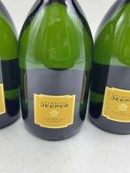 Jeeper, Brut - Champagne Blanc de Blancs - 3 Fles (0,75, Verzamelen, Nieuw