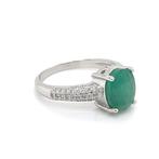 Sans Prix de Réserve - Bague Argent - Émeraude, Nieuw