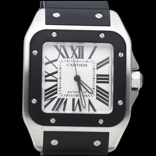 Cartier Santos 100 XL 2656 / W20121U2 uit 2012, Handtassen en Accessoires, Horloges | Heren, Verzenden