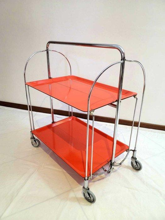 Serveerwagen - Staal - Servicekar, Antiek en Kunst, Kunst | Designobjecten