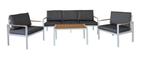 Loungeset 5 persoons aluminium, Tuin en Terras, 5 zitplaatsen, Ophalen of Verzenden, Loungeset, Bank