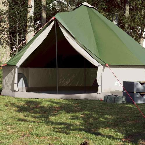 vidaXL Tipitent 8-persoons waterdicht groen, Caravans en Kamperen, Tenten, Nieuw, Verzenden