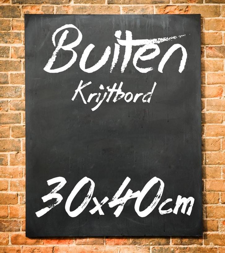 Krijtbord Buiten 30x40 cm Zonder Ophangsysteem, Huis en Inrichting, Woonaccessoires | Lijsten, Verzenden
